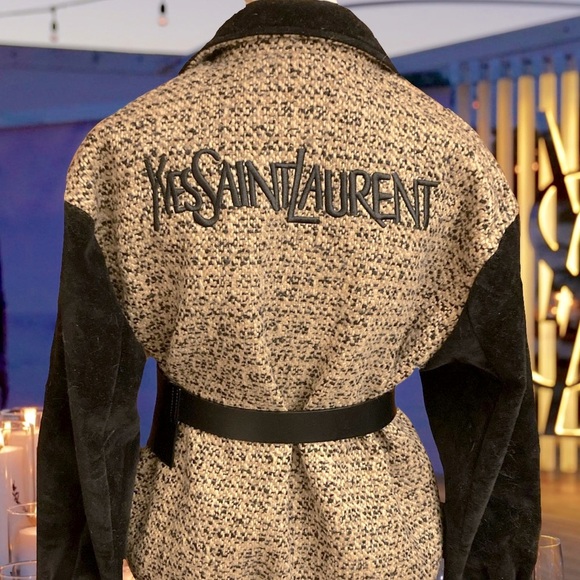 Authentic YSL Saint Laurent Women’s Button Up Coat. - Picture 15 of 16